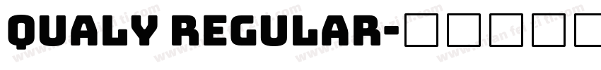Qualy Regular字体转换